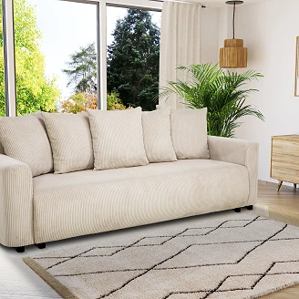 Bäddsoffa <strong>Brelva</strong>  Lincoln Pärlgrå med Förvaring 228 cm