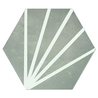 Hexagon Klinker <strong>Lykke</strong>  Grå Matt 19.8x22.8 cm