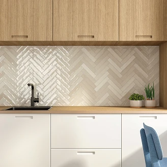 Kakel <strong>Malva</strong>  Beige Blank 5x25 cm
