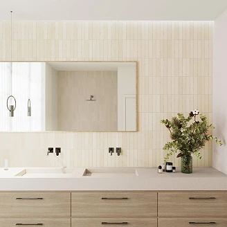 Kakel <strong>Malva</strong>  Beige Matt 5x25 cm