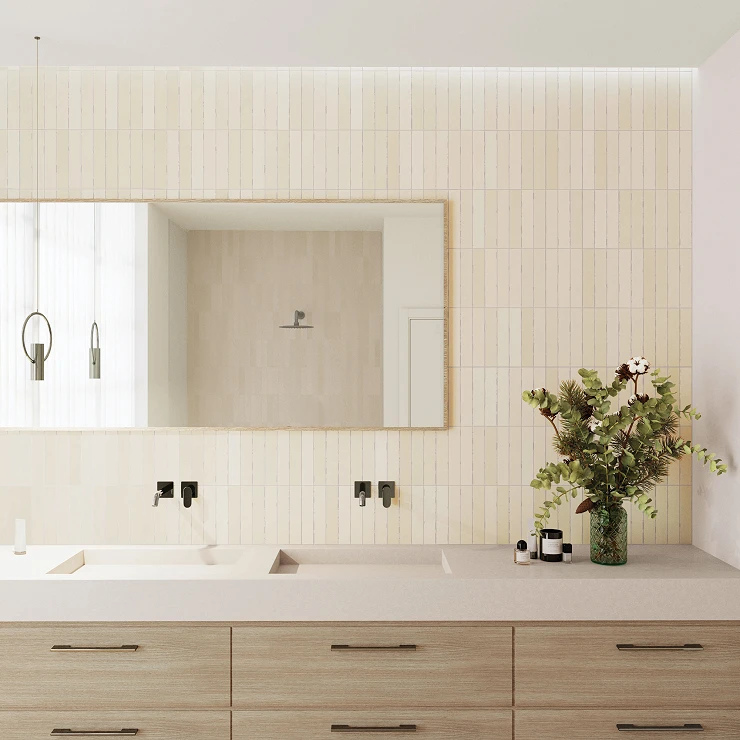 Kakel Malva Beige Matt 5x25 cm