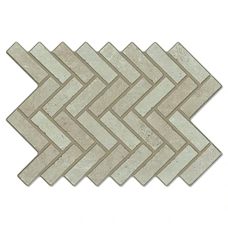 Klinker <strong>Hedmark</strong>  Fiskben Sand Matt-Rustik 40x60 cm