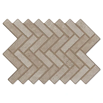 Klinker <strong>Hedmark</strong>  Fiskben Brun Matt-Rustik 40x60 cm