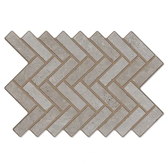 Klinker <strong>Hedmark</strong>  Fiskben Grå Matt-Rustik 40x60 cm