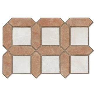 Klinker <strong>Lindvik</strong>  Terrakotta-Vit Rustik 40x60 cm