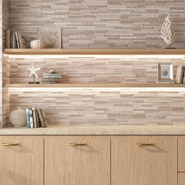 Kakel Maren Beige Matt-Relief 17x52 cm