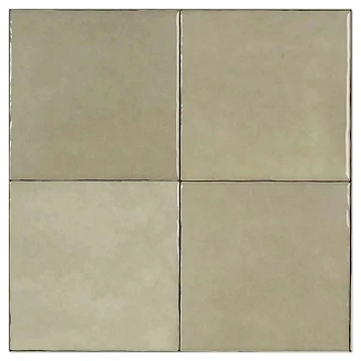Estudio Kakel <strong>Zellij</strong>  Khaki Blank 12.5x12.5 cm