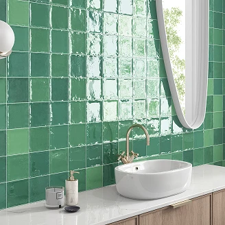 Klinker Zellige Green Blank 12x12 cm