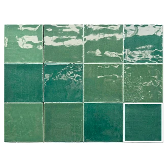 Klinker Zellige Green Blank 12x12 cm