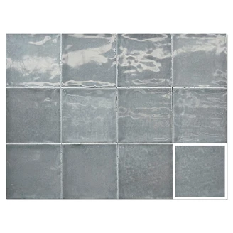 Klinker Zellige Grey Blank 12x12 cm