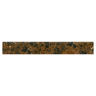 Marmor Golvsockel Klinker <strong>Rosendal</strong>  Mörkbrun Matt 8x60 cm
