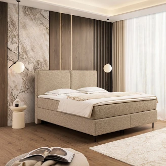 Sängram <strong>Avel</strong>  Balance Beige med Förvaring 140x200 cm