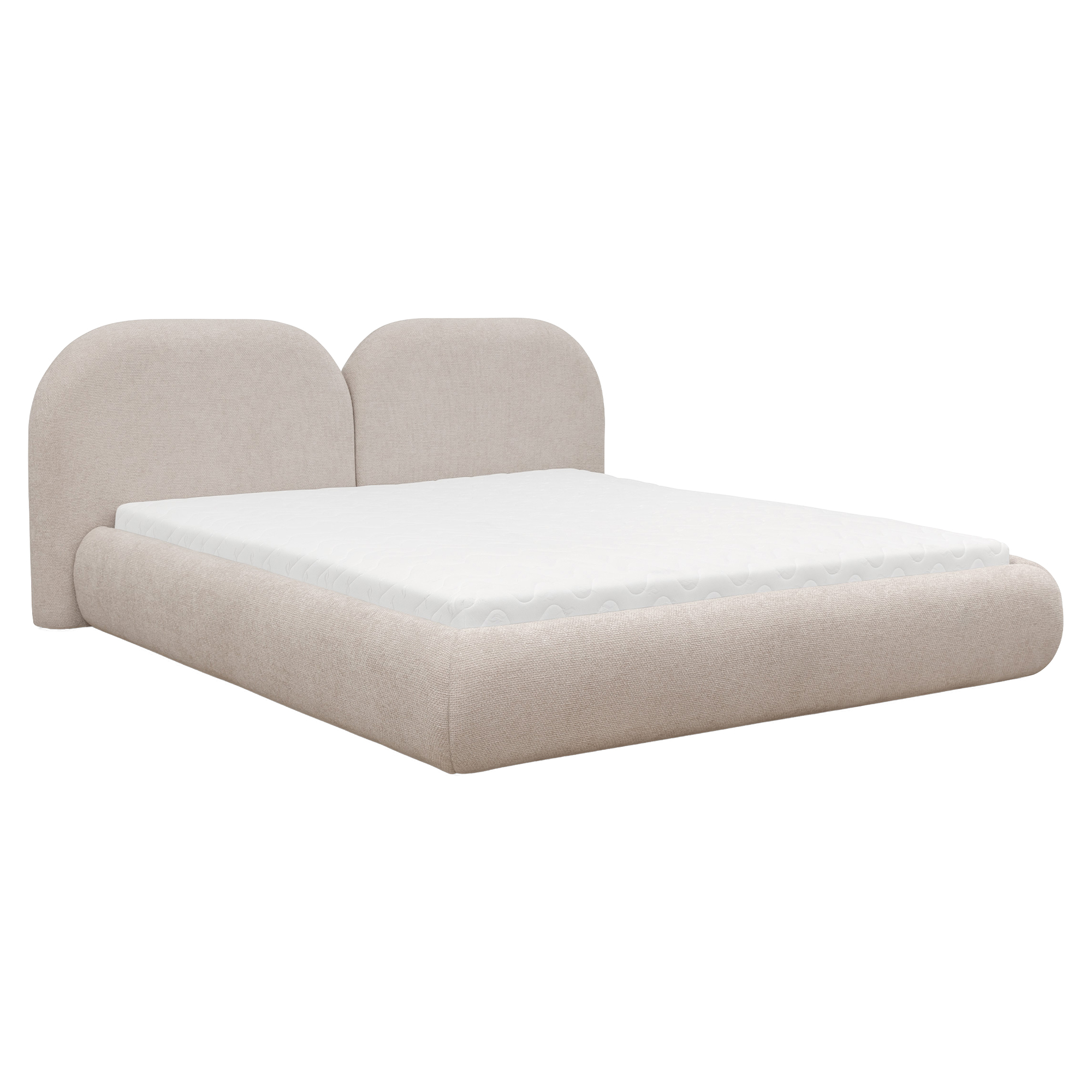 Sängram Nolven Beige med Förvaring 140x200 cm