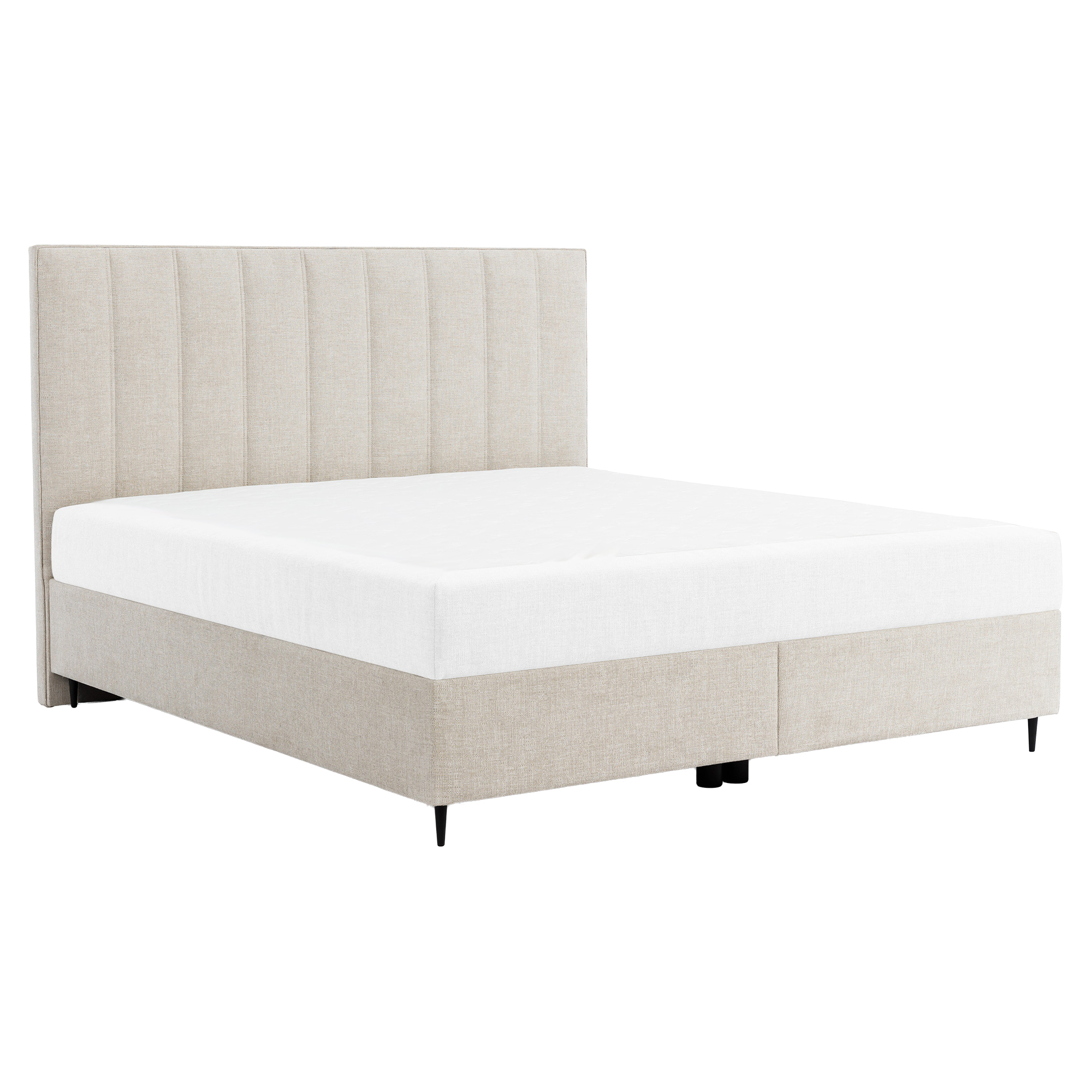 Sängram Avel Flute Beige med Förvaring 180x200 cm