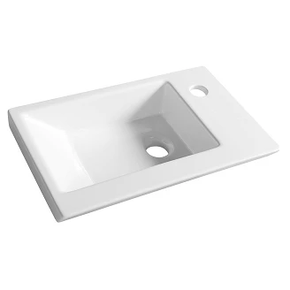 Tvättställsskåp Rove Vit Blank 45 cm med Handfat Vit