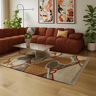 Woood Soffa Höger <strong>Mojo</strong>  Rostbrun 310 cm
