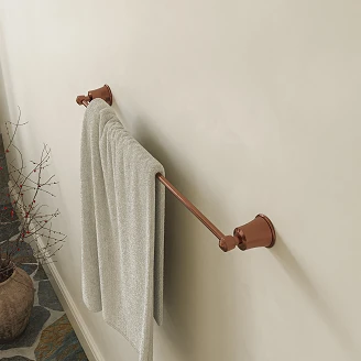 Omnires Handdukshängare Art Line Borstad Antik Koppar Matt 65 cm