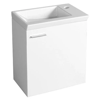 Tvättställsskåp Rove Vit Blank 45 cm med Handfat Vit