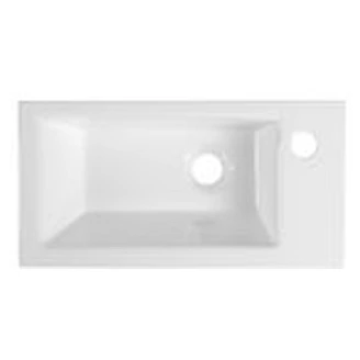 Tvättställsskåp Rove Vit Blank 50 cm med Handfat Vit