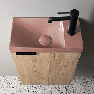 Tvättställ Laro Rosa Halvblank 40 cm