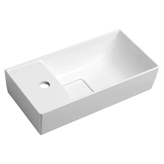 Tvättställsskåp Lunelle Vit 47 cm med Handfat Vit