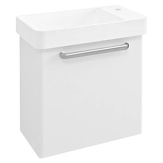 Tvättställsskåp Lunelle Vit 55 cm med Handfat Vit