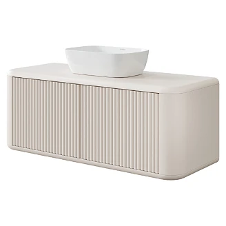 Tvättställsskåp Torino Beige Matt 120 cm med Bänkskiva