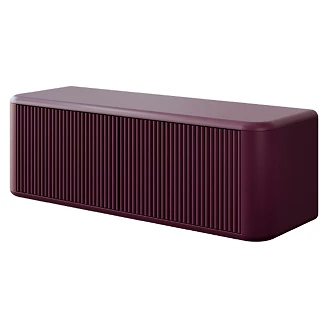Tvättställsskåp Torino Burgundy Matt 140 cm med Bänkskiva