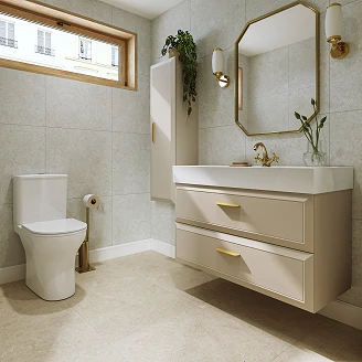 Högskåp Gold Tandem Beige Matt