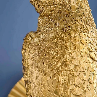Werner Voss Vägglampa Percy Guld, Turkos Blank