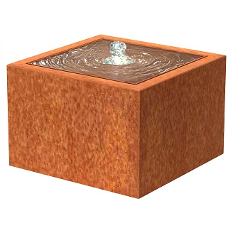 Fontän <strong>Ferrix</strong>  Cortenstål 60x60x40 cm