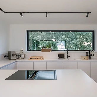 Cosentino Måttbeställda Bänkskiva Silestone Miami White 17 Suede, 3 cm