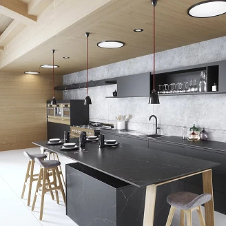 Cosentino Måttbeställda Bänkskiva Silestone Charcoal Soapstone Suede, 1.2 cm