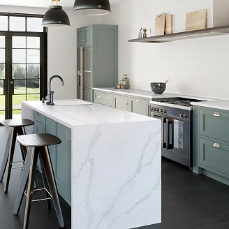 Cosentino Måttbeställda Bänkskiva Silestone Et. Calacatta Gold Suede, 2 cm