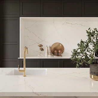 Cosentino Måttbeställda Bänkskiva Silestone Blanc Elysee Polerad, 2 cm