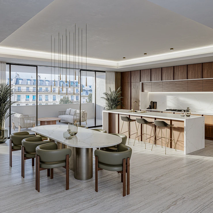 Cosentino Måttbeställda Bänkskiva Silestone Blanc Elysee Suede, 2 cm