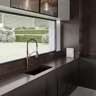 Cosentino Måttbeställda Bänkskiva Silestone Chateau Brown Suede, 1.2 cm