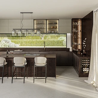 Cosentino Måttbeställda Bänkskiva Silestone Chateau Brown Suede, 2 cm
