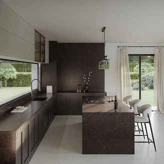 Cosentino Måttbeställda Bänkskiva Silestone Chateau Brown Suede, 3 cm