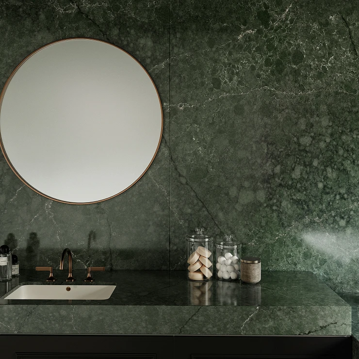 Cosentino Måttbeställda Bänkskiva Silestone Jardin Emerald Polerad, 1.2 cm
