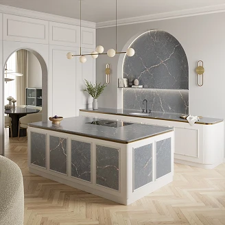 Cosentino Måttbeställda Bänkskiva Silestone Parisien Bleu Polerad, 1.2 cm