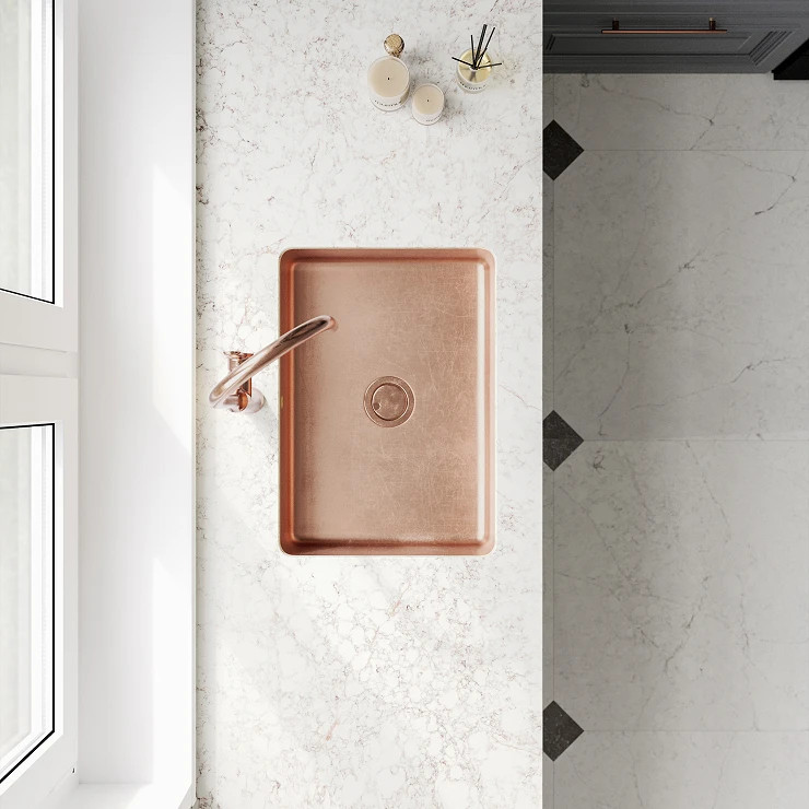 Cosentino Måttbeställda Bänkskiva Silestone Riviere Rose Suede, 2 cm