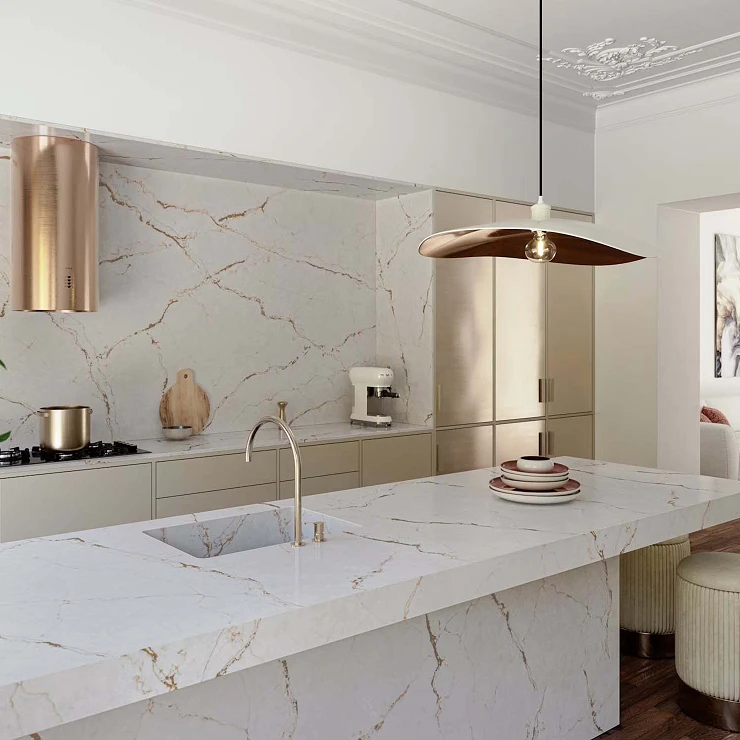 Cosentino Måttbeställda Bänkskiva Silestone Versailles Ivory Polerad, 3 cm