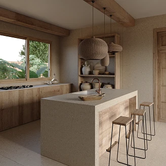 Cosentino Måttbeställda Bänkskiva Dekton Avorio Textured Matt, 0.8 cm