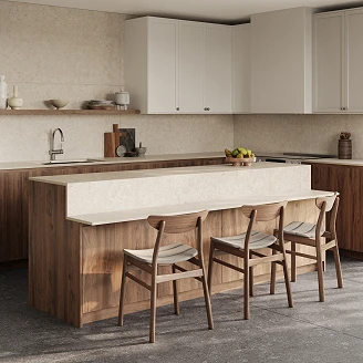 Cosentino Måttbeställda Bänkskiva Dekton Nebbia Textured Matt, 1.2 cm
