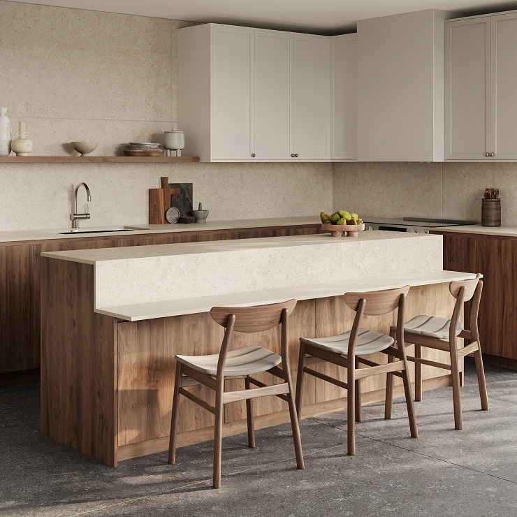 Cosentino Måttbeställda Bänkskiva Dekton Nebbia Textured Matt, 1.2 cm