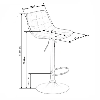 Barstol <strong>Kynto</strong>  Kanel 62-84 cm
