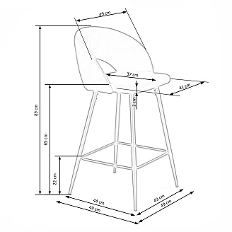 Barstol <strong>Brelen</strong>  Mörkgrön 65 cm