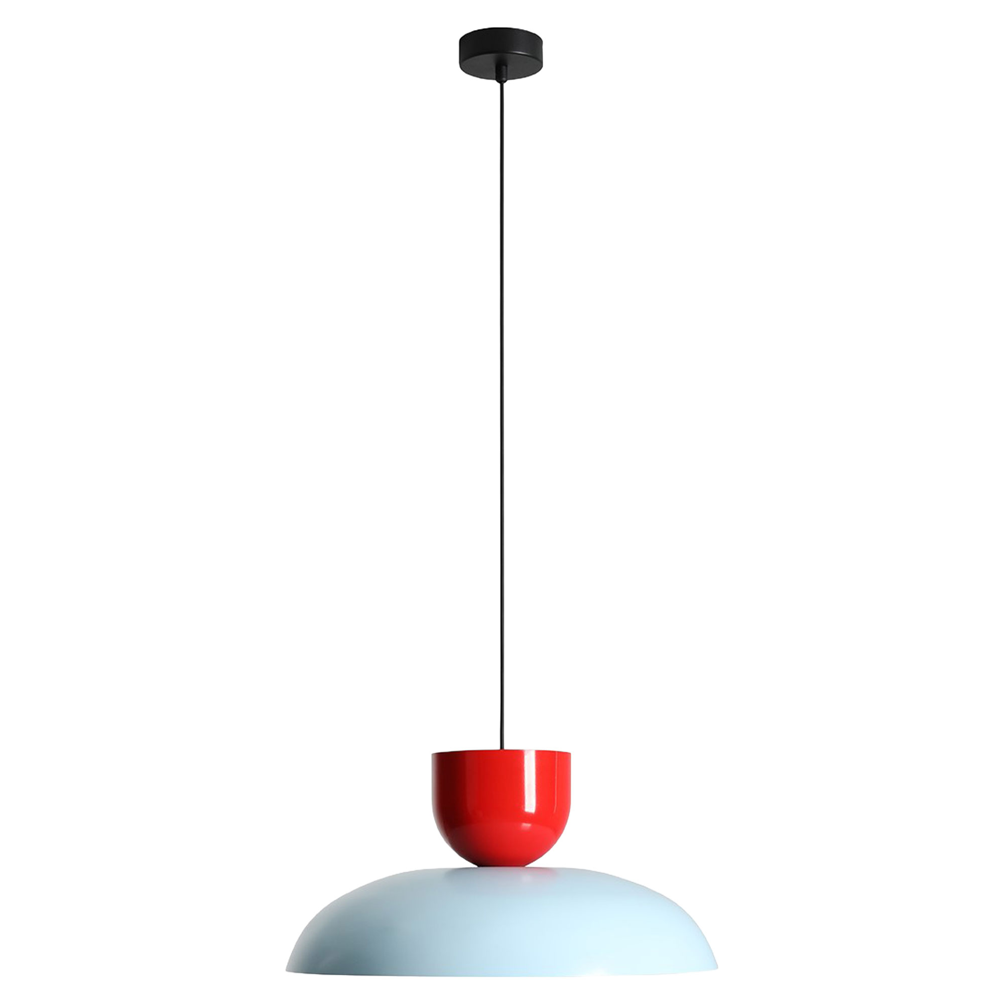 Hängande Lampa Milda Mörk Babyblå, Röd Chili