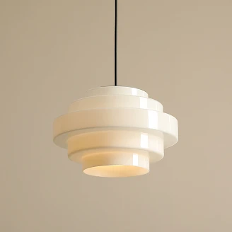 Hängande Lampa <strong>Ylmo</strong>  Mjölkvit L Ø28 cm